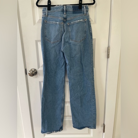 Abercrombie & Fitch 90s Relaxed Straight Jean High Rise Curve Love, Size 27 Reg - Picture 4 of 6